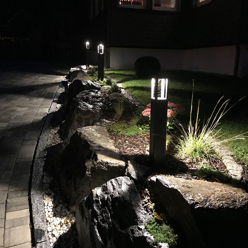 Gartenbeleuchtung, Grundstücksbeleuchtung, Lichtelemente im Garten