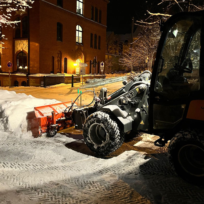 Schneeberäumung in Annaberg-Buchholz